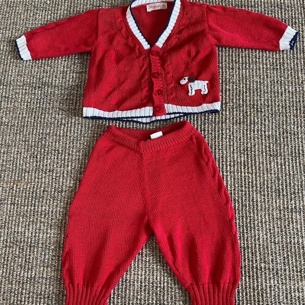 Sharan Cotton Cardigan and Pants Set (gender neutral)